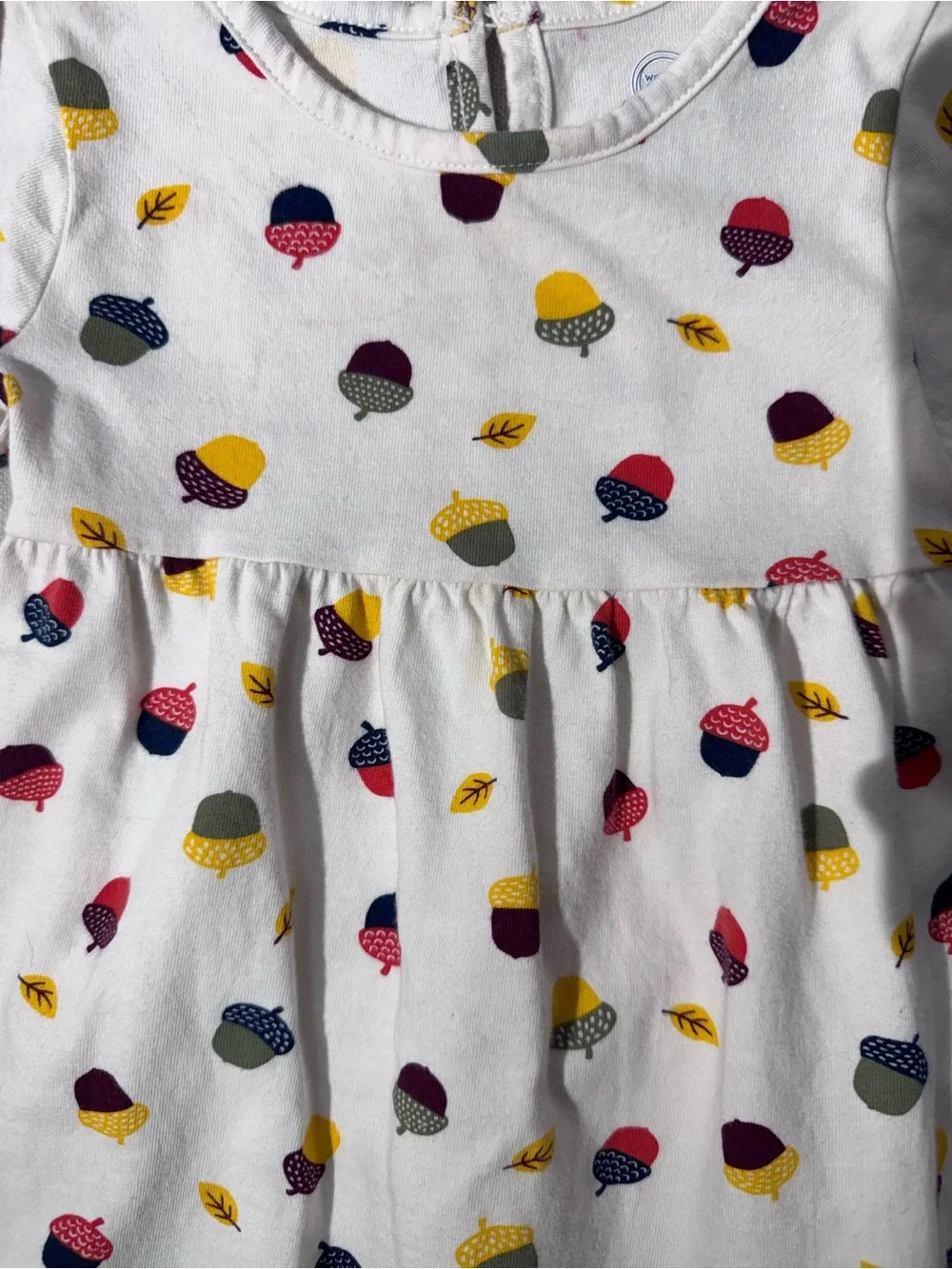 Wonder Nation Baby Girls' Acorn Print 2-Piece Fall Dress and Leggings Set